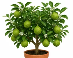 Bergamotte Citrus bergamia Pflanze