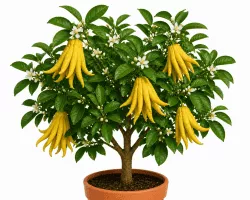 Buddhas Hand Citrus medica Pflanze