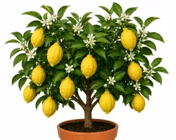 Etrog Citrus medica var. ethrog Pflanze
