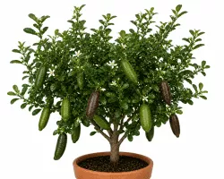 Fingerlimette Citrus australasica Pflanze