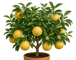 Grapefruitbaum Citrus paradisi Pflanze