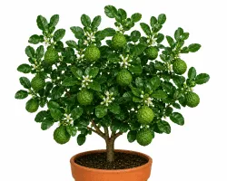 Kaffir-Limette Citrus hystrix Pflanze