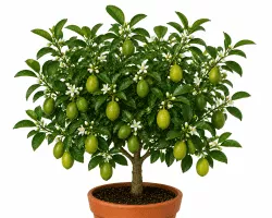 Limequat Citrus × floridana Pflanze