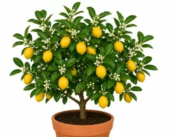 Meyer Zitrone Citrus meyeri Pflanze