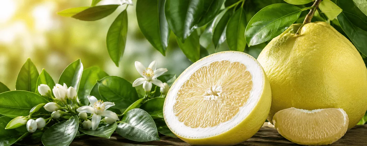 Pomelobaum Frucht