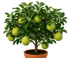 Pomelobaum Citrus maxima Pflanze