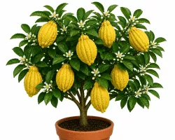 Zedratzitrone Citrus medica Pflanze