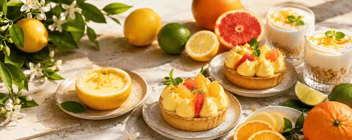 Essbare Zitrusschalen für Desserts