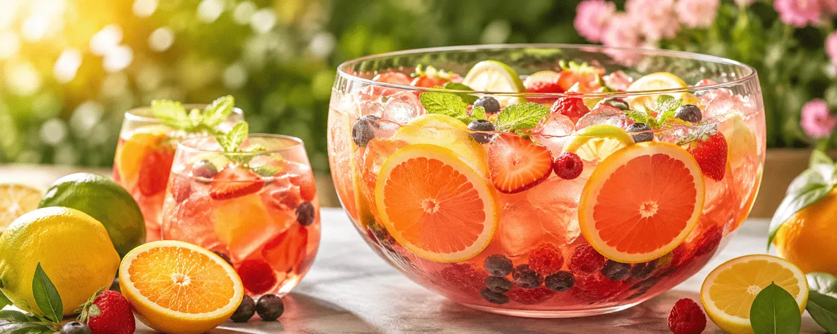 Fruchtige Sommerbowlen mit Zitrusfrüchten