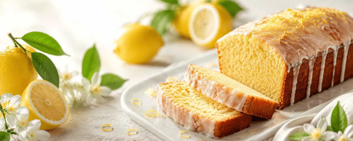 Zitronenkuchen mit frischen Bio-Zitronen