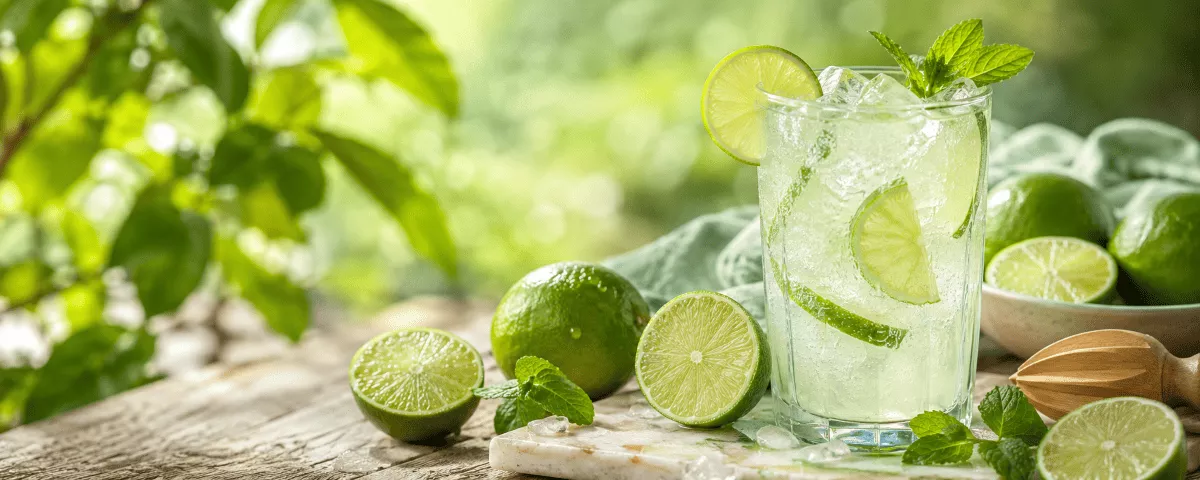 Limettenlimonade mit frischen Limetten selber machen