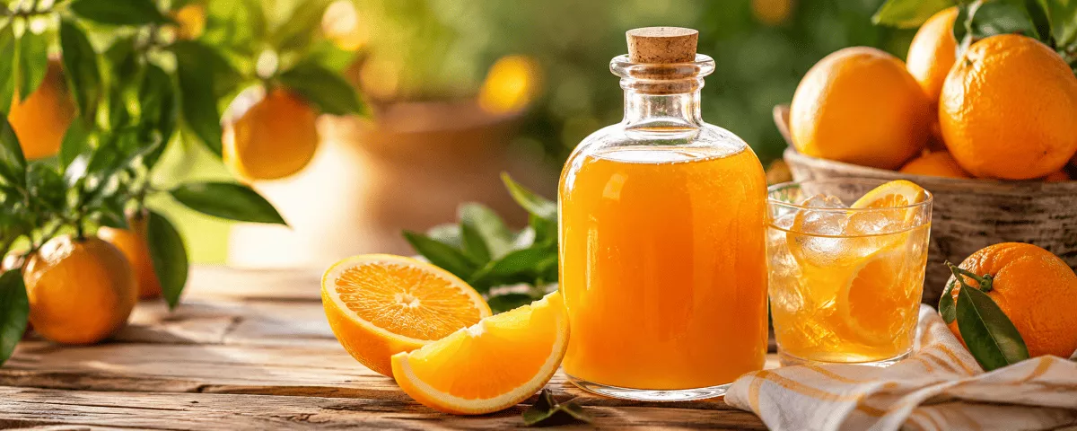 Orangensirup mit frischen Orangen