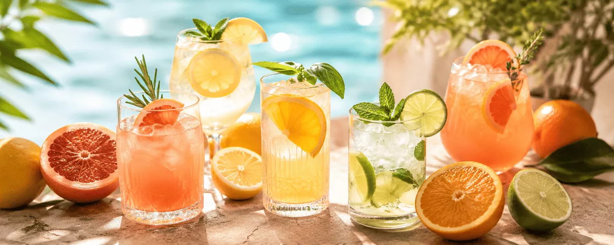 Sommerliche Cocktails und Mocktails mit Zitrusfrüchten